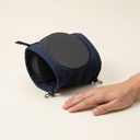 Navy noise-reduction calming ear muffs for dogs, scale photo