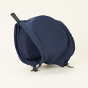 Navy noise-reduction calming ear muffs for dogs, studio photo