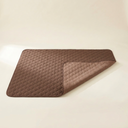 Brown waterproof dog bed cover, studio photo
