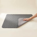 Grey waterproof dog bed cover, scale photo