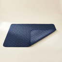 Navy waterproof dog bed cover, studio photo