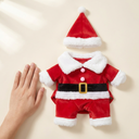 santa claus christmas costume for dogs & cats, scale photo