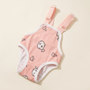 Pink Fish adjustable dog sanitary pants for female dogs in heat, studio photo