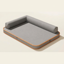 Grey waterproof tear-resistant dog mat for medium & large dogs, studio photo
