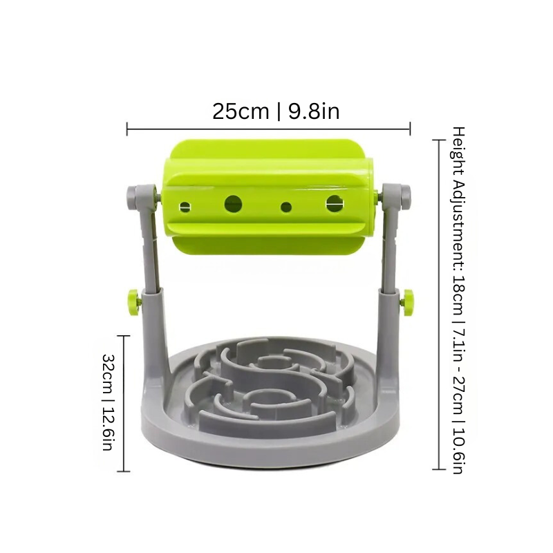 Dog playing with treat puzzle toy interactive enrichment lifestyle