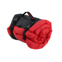 Dog resting on portable waterproof travel bed lifestyle