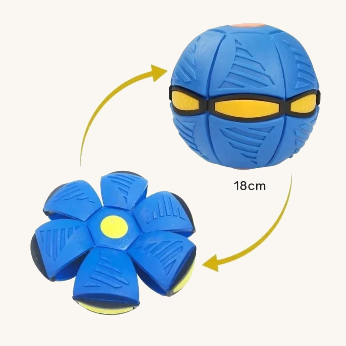 Dog frisbee showing the flexible moulded profile — My Petsworth