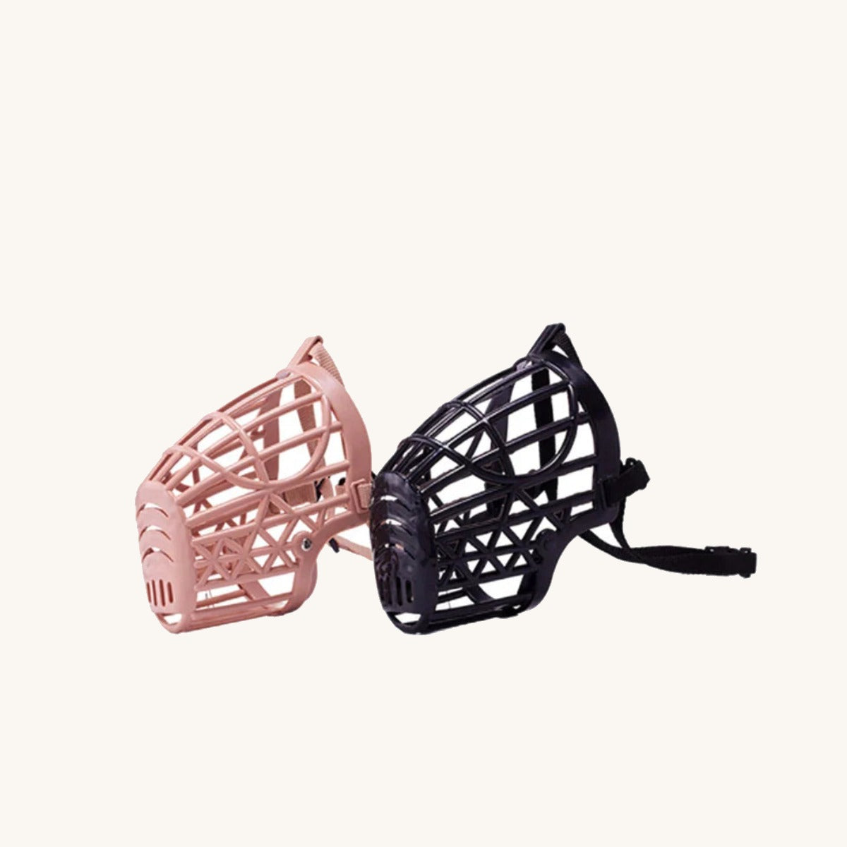 Mesh dog muzzle, side view — My Petsworth