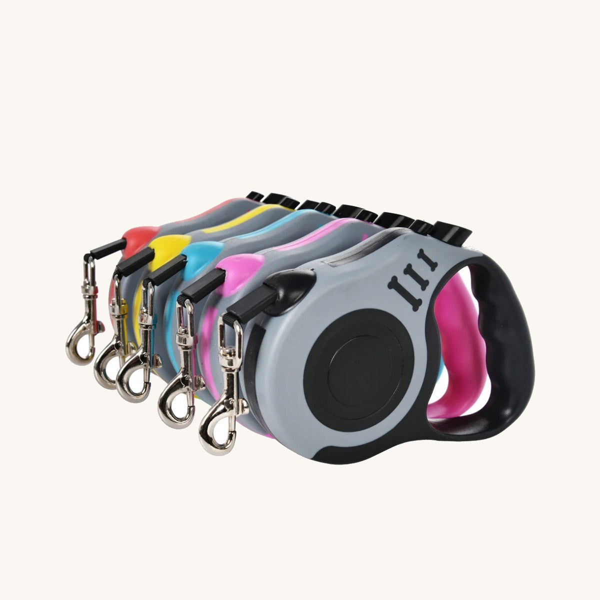 Retractable dog lead on a cream background — My Petsworth