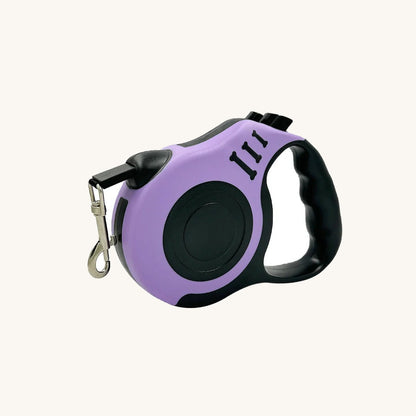 Retractable Dog Lead close-up of carabiner clip on cream background