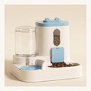Blue 2-in-1 automatic pet food and water feeder — My Petsworth