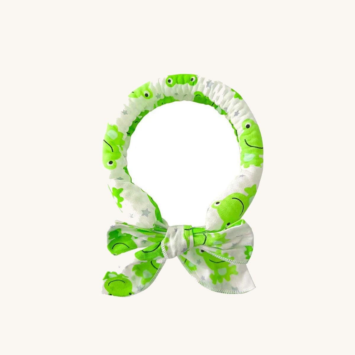 White and green dog cooling neck wrap on a cream background — My Petsworth