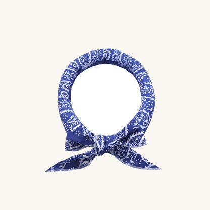 Dark blue dog cooling neck wrap on a cream background — My Petsworth