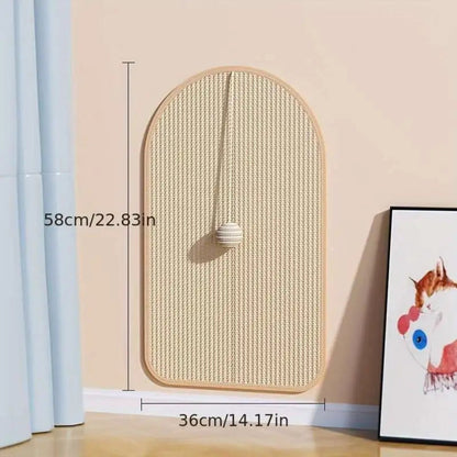 Wall mounted cat scratching station in a second shape — My Petsworth