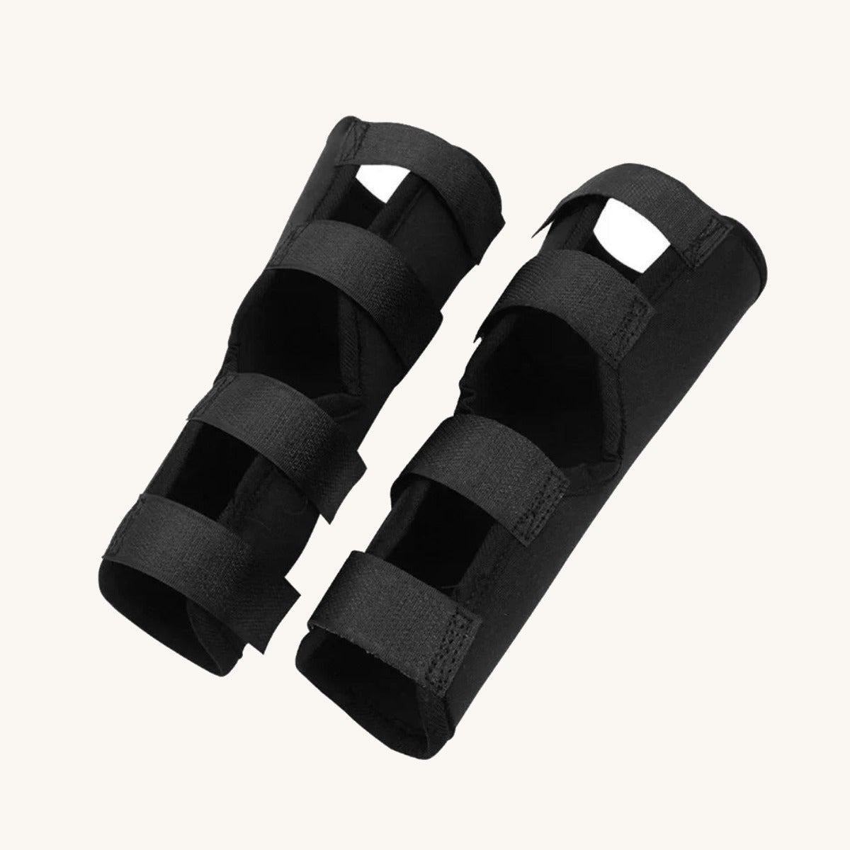 Neoprene hock wrap fitted to a dog's lower hind leg — My Petsworth