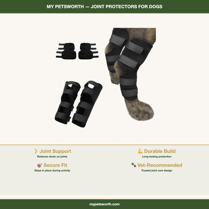Dog hock wrap sizes, S to XL — My Petsworth