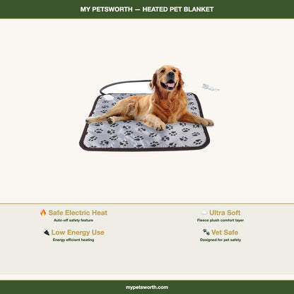 Heated pet pad sizes: 45 x 45 cm and 50 x 70 cm — My Petsworth