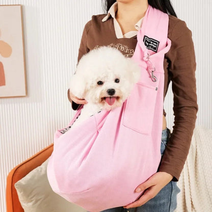 Pet sling carrier worn across the body — My Petsworth