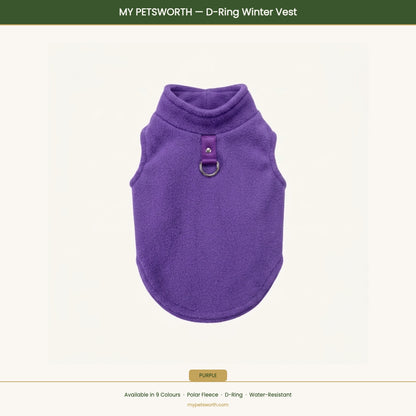 Purple D-ring winter vest