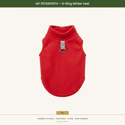 Red D-ring winter vest