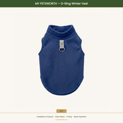 Blue D-ring winter vest