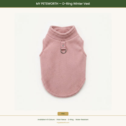 Pink D-ring winter vest