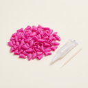 Hot Pink soft nail caps for cats with adhesive glue, studio photo