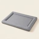 Grey chew-proof waterproof crate mat for large dogs, studio photo