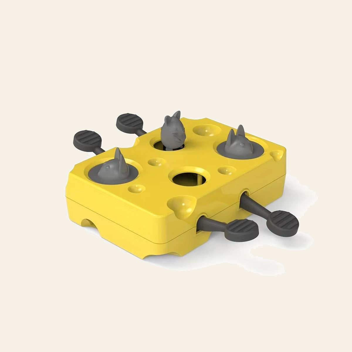 Interactive cat puzzle toy with pop-up mice and treat dispenser — My Petsworth