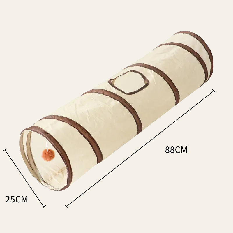 Collapsible cat tunnel with three-way openings — My Petsworth