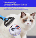 Stainless steel blade head on a dog dematting brush — My Petsworth