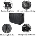 Dog crate cover with roll-up door panel — My Petsworth