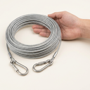 tie-out cable with rust-resistant steel wire for dogs, scale photo