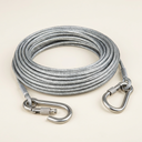 tie-out cable with rust-resistant steel wire for dogs, studio photo