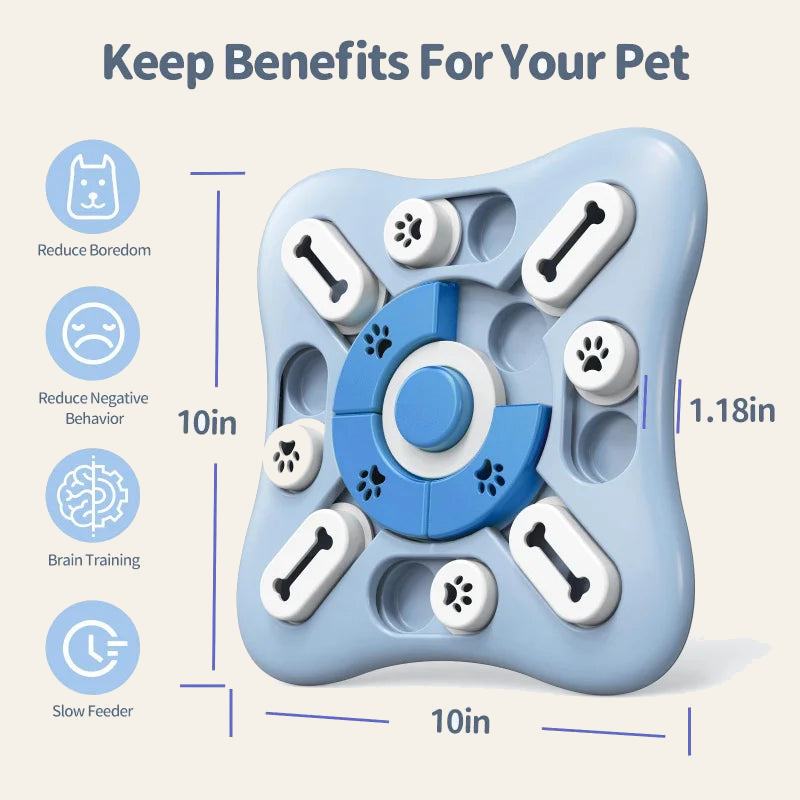 Interactive dog puzzle toy and slow feeder treat board — My Petsworth