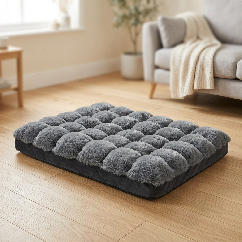 Luxury Orthopedic Dog Bed | Washable Faux Fur Cover | My Petsworth