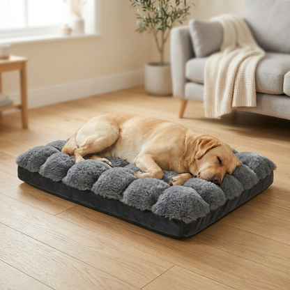 Luxury Orthopedic Dog Bed | Washable Faux Fur Cover | My Petsworth