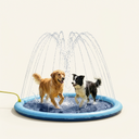 Inflatable dog splash pad with built-in sprinkler - My Petsworth
