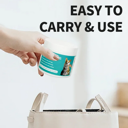Eye wipes for dogs and cats - cleaning demonstration