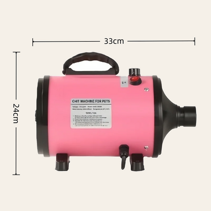 High-velocity low-noise dog hair dryer — My Petsworth