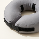 Grey inflatable recovery collar for dogs & cats, detail photo