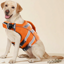 Dog Life Jacket Waterproof with Reflective Stripes - Orange - My Petsworth