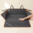 Car boot liner shown to scale in a car boot