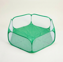 Green foldable pet playpen for dogs & cats, studio photo