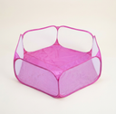 Pink foldable pet playpen for dogs & cats, studio photo
