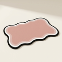 Pink diatomite feeding mat for dogs & cats, studio photo