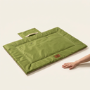 Green portable waterproof chew-resistant mat for dogs & cats, scale photo