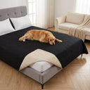 Black waterproof anti-slip pet protector cover for dogs & cats, lifestyle photo