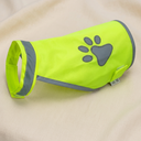 Hi-vis dog safety vest with reflective paw print — My Petsworth