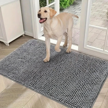 Absorbent microfibre dog door mat, non-slip — My Petsworth